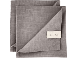 ERNST textil szalvéta, 40x40 cm, 100% pamut, szürke 2db