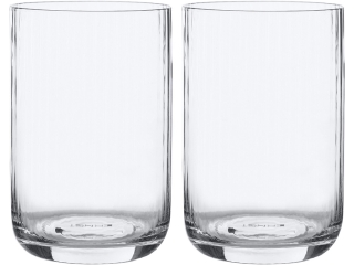 ERNST vizespohár 50cl, d8 h12 cm, bordázott üveg, átlátszó 2 db
