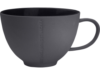 ERNST teáscsésze 50cl, d12.5 h7.8 cm, kerámia, sötétszürke
