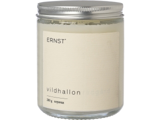 ERNST Vadmálna illatos gyertya 200g, d7.2 h9.2 cm, szójaviasz, natúr fehér