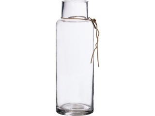ERNST váza, d10 h34 cm, üveg, átlátszó