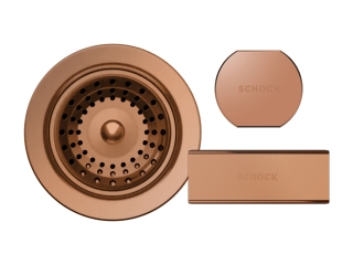 Schock szűrőkosár, távműködtető gomb és túlfolyó takaró SIGD150-D200 HONN200 Réz