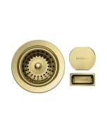 Schock szűrőkosár, távműködtető gomb és túlfolyó takaró automata lefolyórendszerhez KIRN100-N100L-N100XL SIGN100XL White Gold