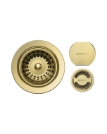 Schock szűrőkosár, távműködtető gomb és túlfolyó takaró GAXN100 White Gold