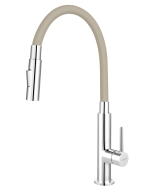 Ferro Zumba Slim 2F flexibilis csövű csaptelep, 2 funkciós zuhanyfej, bézs 