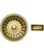 Schock szűrőkosár és túlfolyó takaró manuális lefolyórendszerhez GREN100S-N100-N100L-N100XL White Gold
