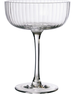 ERNST pezsgőspohár 20cl, d10 h13.7 cm, bordázott üveg, átlátszó 2db