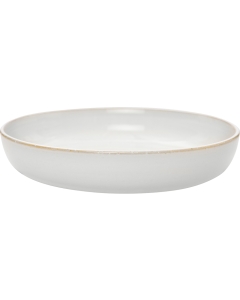 ERNST tányér, d21 h4 cm, kerámia, natúr fehér