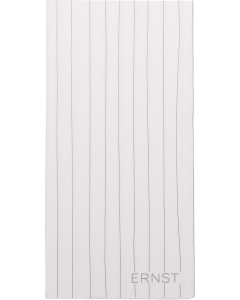 ERNST szalvéta, 10x20 (40x40) cm, papír, csíkos, fehér/szürke